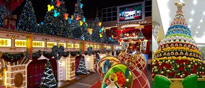 海港城與香港迪士尼樂園攜手為大家送上一個華麗圣誕舞會，更于海港城海運大廈大堂中央設(shè)置以超過200個不同迪士尼公仔組成的16尺高巨型圣誕樹。